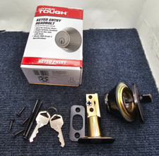 Hyper Tough 1754502: Keyed Entry Single Cylinder Deadbolt Oil Rubbed Bronze