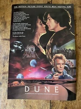 Dune: David Lynch 1984 Advance Promo Poster Folded 22x15