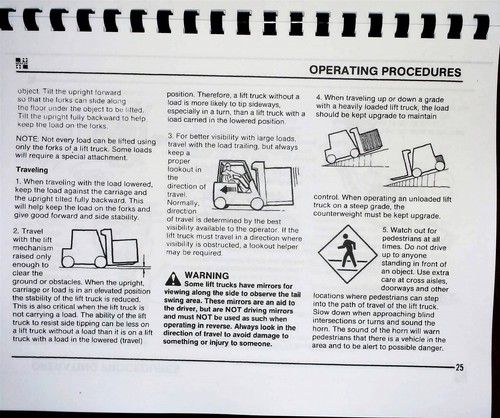 Hyster Forklift Owners Operators Manual H25XL H30XL H35XL H40XL H50XL H60XL + - 第 7/10 張圖片