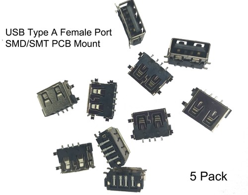 USB Typ A rechter Winkel PCB Buchse Port gecrimpt und flache Fläche verfügbar - Bild 6 von 16