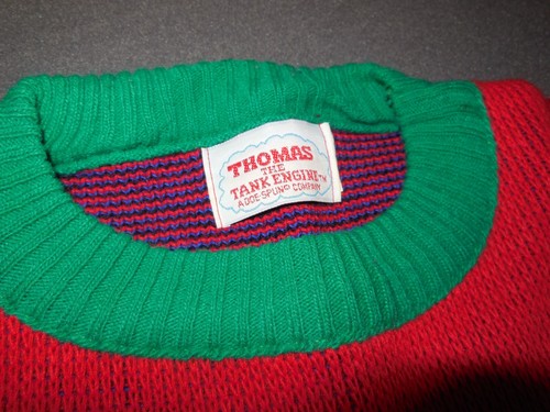 AU3 Vintage Thomas the Train Sweater size 5/6 A Doe Spun Company Tank Engine - Picture 3 of 6