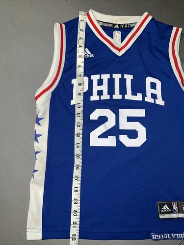 Adidas Philadelphia 76ers Jersey Youth S Blue 25 Ben Simmons (2622) - Picture 10 of 14