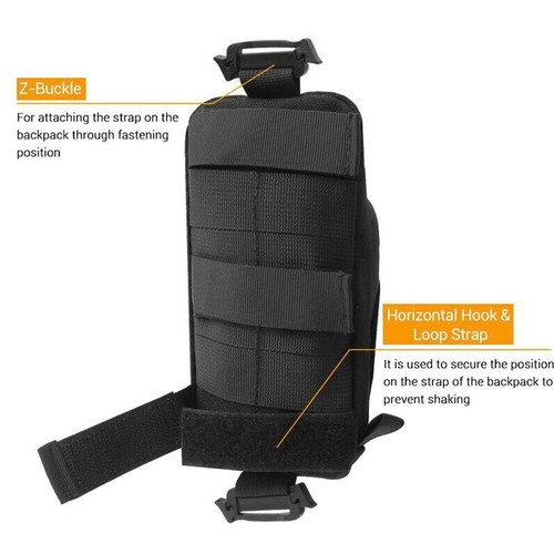 Tactical Military Molle Accessories Backpack Shoulder Bag Pack Strap Pouch Bag - Picture 4 of 13