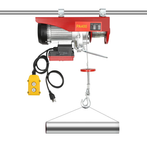 Polipasto eléctrico 880 lb 850 W 110 V cabrestante grúa con control remoto por cable 110 V Hois - Imagen 10 de 19
