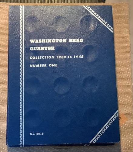 Whitman coin album book Washington Head Quarter 1932-1945  pre-owned empty
