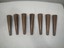 (7) vintage tapered mcm wood legs-midcentury furniture-7"-good & solid parts