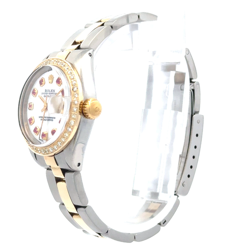 1980 Rolex Datejust #6917 - Oyster Perpetual Two-Tone Diamond Bezel & White Moth - Video 1 of 1