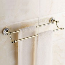 Luxury Gold Color Brass Bathroom Accessories Set Bath Hardware Towel Bar yset024
