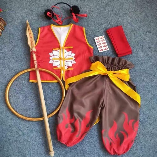 Children's Nezha Animation Costume Nezha Performance Suit - Picture 3 of 7