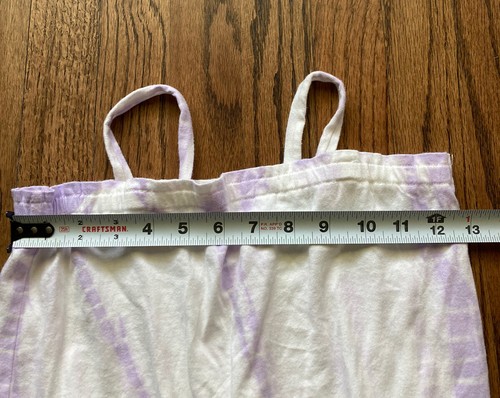 Gap Kids Romper Girls Outfit Tie Dye Medium 8 Purple White - Picture 7 of 7