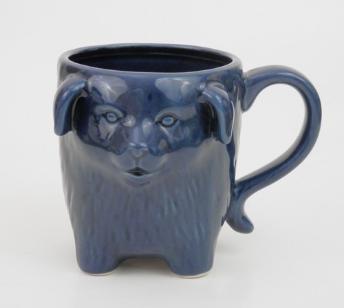 Food Network 3D Blue Dog 14oz Coffee Mug Stoneware - Imagen 2 de 7
