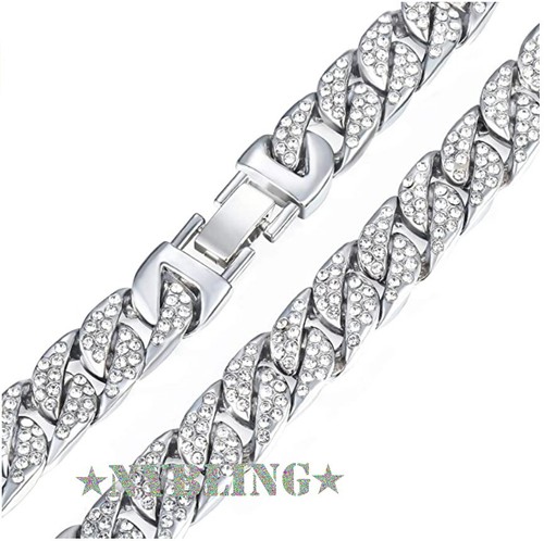 XL Last Supper Pendant with Miami Cuban Link Chain Necklace Plated CZ Jewelry - Picture 9 of 11
