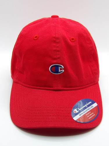 Gorra de béisbol Champion para hombre ajustable OSFA correa ajustable roja nueva sin etiquetas - Imagen 1 de 8