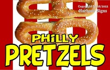 Philly Pretzels DECAL (Choose Size) Food Concession Vinyl Sign Sticker s2