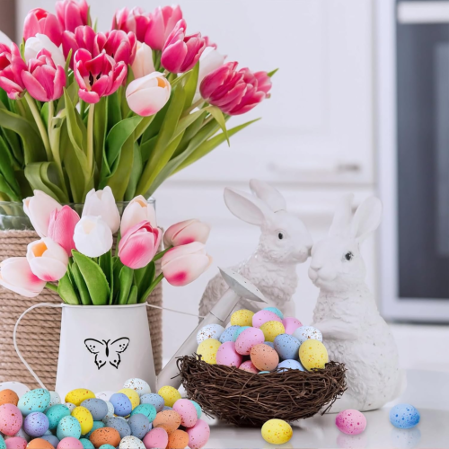 120 Pcs 8 Colors Mini Easter Foam Eggs Speckled Pastel Easter Eggs Small Decorat - Picture 4 of 12