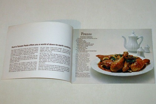 Vintage 1960s HUNTS-WESSON "20 Foreign Accent Dinners" Advertising Cookbook! - Imagen 3 de 5
