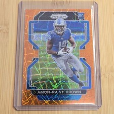 2021 Panini Prizm - Rookie Lazer Prizm #358 Amon-Ra St. Brown (RC)