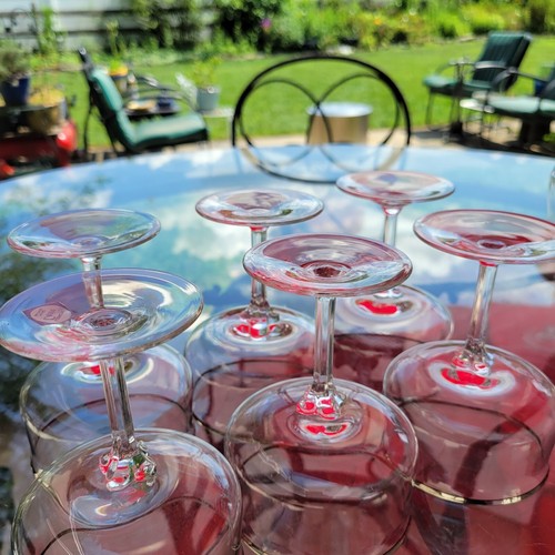 LENOX Desire Crystal Champagne Glasses Vintage Set Of 6 - Picture 18 of 19