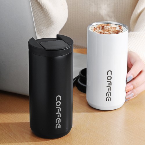 Insulated Coffee Mug Tumblers Stainless Steel Double Wall Leakproof Travel Cup - Picture 9 of 14