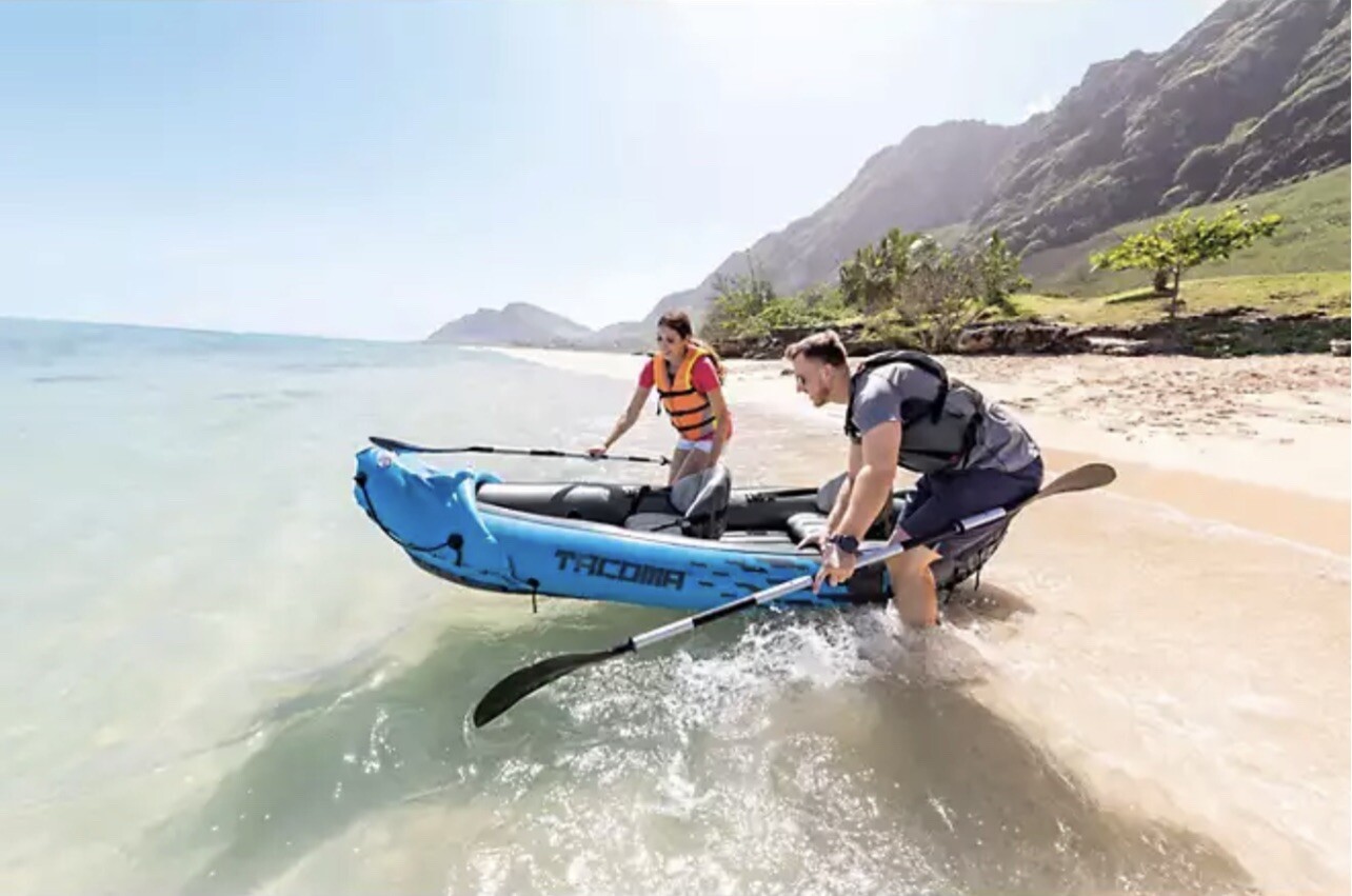 INTEX Sport Series Tacoma K2 10 Ft 3 In inflatable Tandem  2 person Kayak Canoe