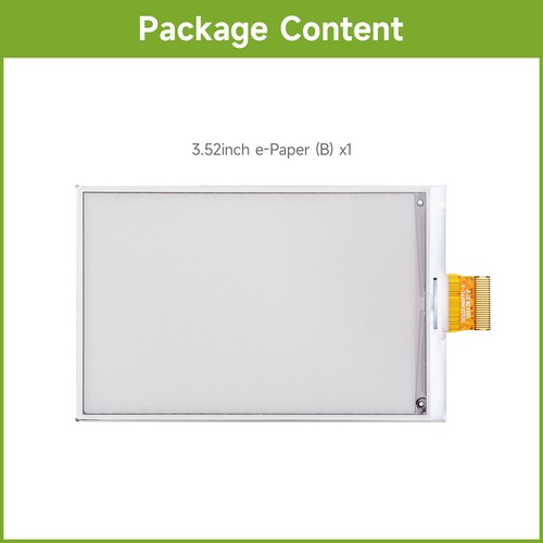 Waveshare 3.52inch E-Paper Display (B) E-Ink Display 360x240 for Raspberry Pi - 第 20/20 張圖片