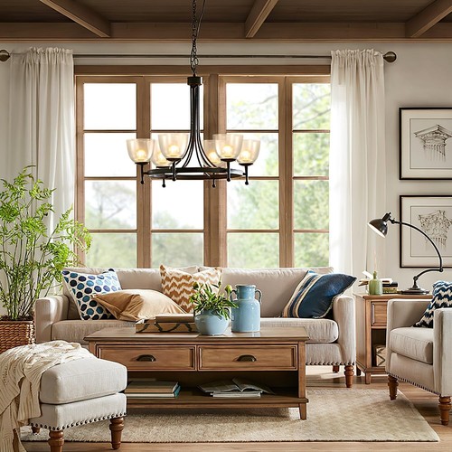 5 Pack Clear Glass Ceiling Fan Light Covers;Bell Shaped Glass Lamp Shade - Bild 3 von 7