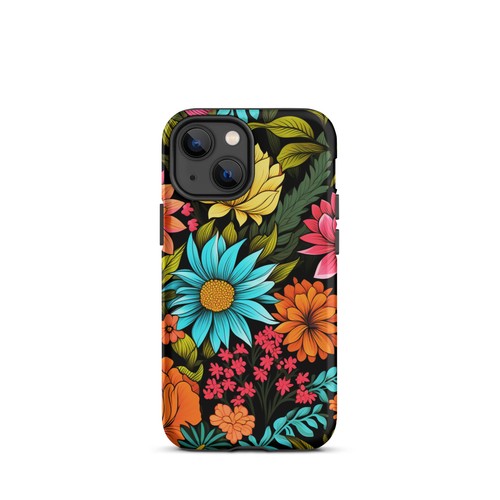 Fun Fancy Floral Matte Dual Layer Tough Case for iPhone® - Picture 9 of 24