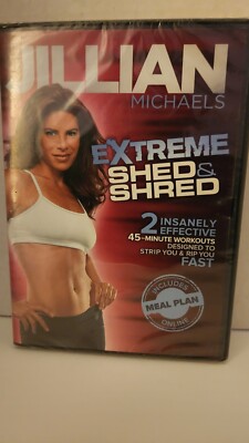Jillian Michaels Extreme Shed & Shred  (DVD, 2011) 2-45 Minute Workouts - NEW