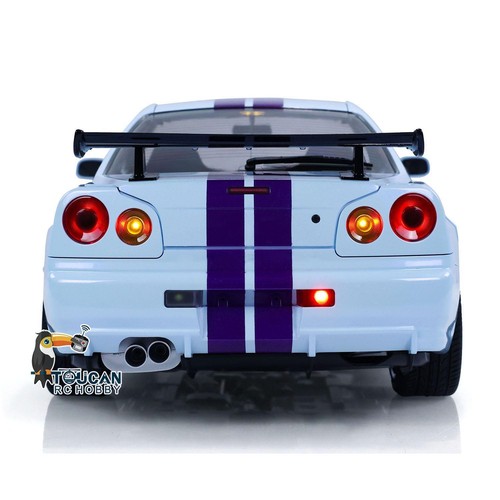Capo 4WD 1/8 RC Racing Car R34 High Speed Metal RTR Drift Cars Sound Smoking - Picture 10 of 12