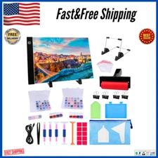 A4 Light Pad 5D Art Supplies Diamond Painting Cross Stitch Tools Accessories Kit