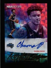 CHUMA OKEKE 2019/20 PANINI HOOPS ROOKIE INK AUTOGRAPH AUTO RC BC1349