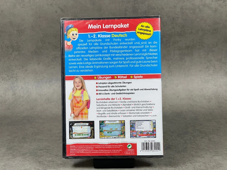 Mein Lernpaket - 1.-2. Klasse Deutsch - Lernsoftware - für PC - Computer - Neu - Bild 2 von 2