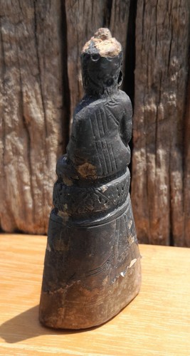 Phra Wan Bu Ngern, antik - Ayutthaya Periode 1500er Silber Buddha Thailand - Bild 9 von 9