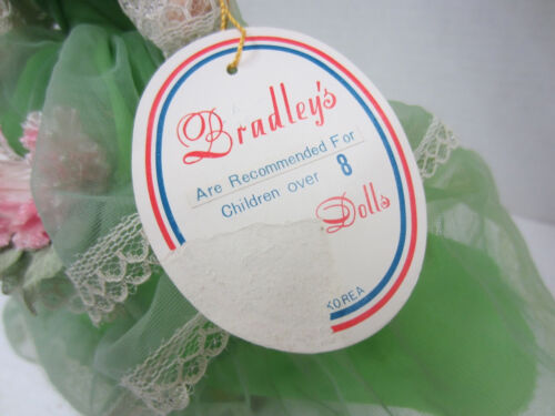 Muñeca vintage BRADLEY Wonderful World of Dolls verde rubia campana sureña de 13 - Imagen 3 de 8