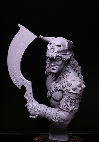 Galapagos Miniatures - Velaf - The Dragon Hunter - 1/10th Resin Bust - GP-B007 - Picture 11 of 13