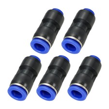 1/4 x 3/8" Push to Connect Fitting Quick Release Pneumatic Connectors 5Pcs
