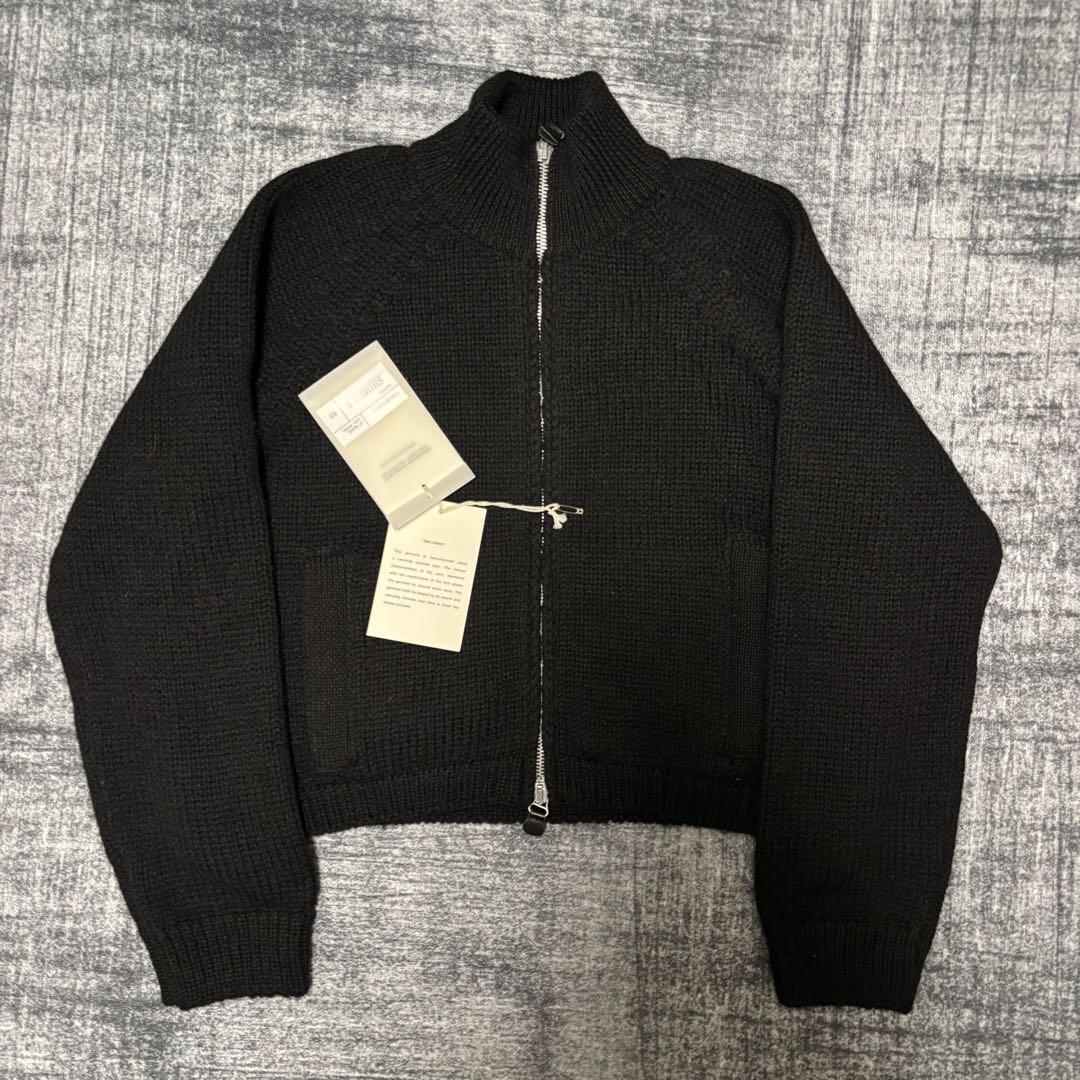 Black Ultra Zip Funnel Sweater - トップス Black Ultra Zip Funnel Sweater - トップス