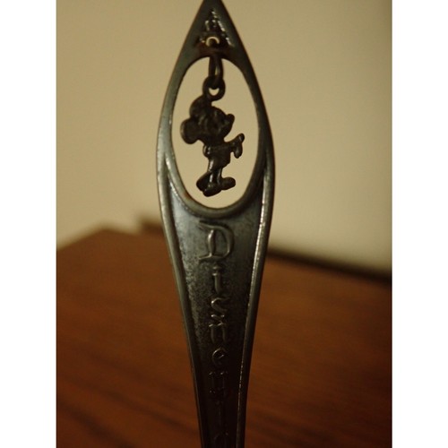 Walt Disney Production Metal Bell Disney Land Mickey Mouse Silver Vintage - Picture 3 of 7