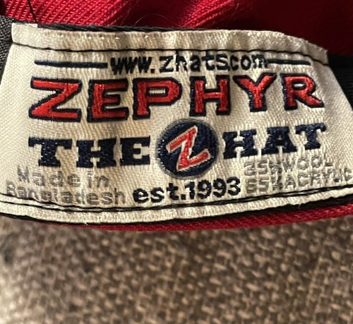 Zephyr North Carolina State Men’s Wolfpack Baseball Cap Red 7 3/8 - Picture 5 of 6