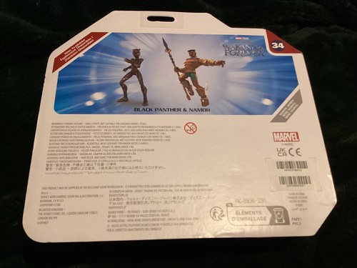 Nuovo Disney Store Marvel Toybox Action Figure Wakanda Forever Black Panther Namor - Foto 10 di 11