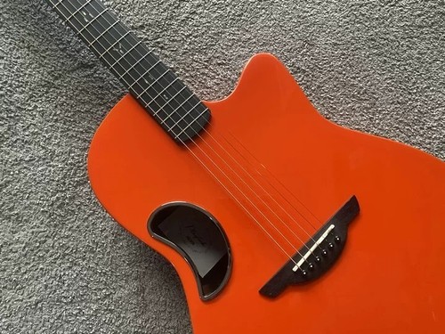 Guitarra acústica Ovation Singer naranja de fibra de carbono - Imagen 5 de 14
