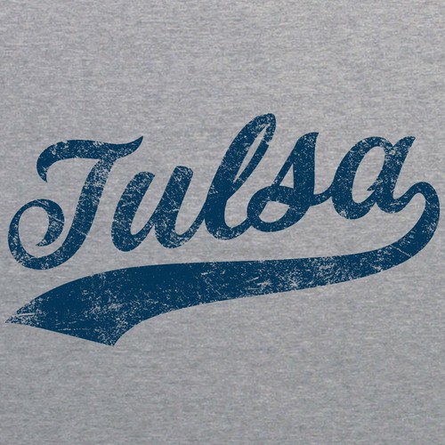 Tulsa Baseball Script - Hometown Baseball Script Youth T-Shirt - Sport Grey - Picture 2 of 7