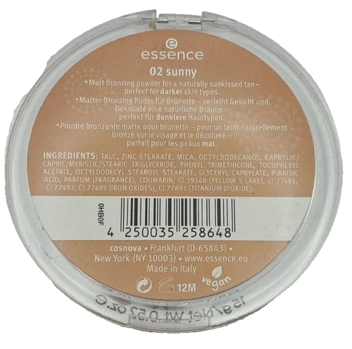 Essence Sun Club Matt Bronzing Powder ~02 Sunny ~ darker skin ~ NEW - Picture 2 of 4