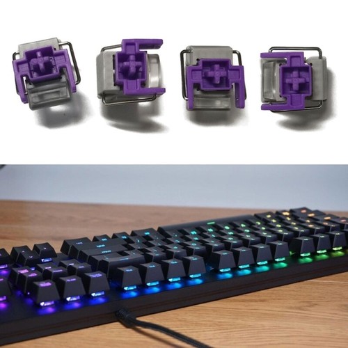 Plastic Purple Mechanical Switchs Optical Switches Hot Swap Switch for - Photo 3/8