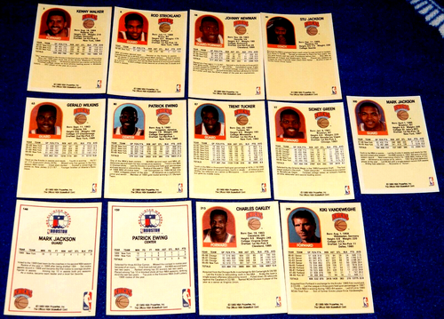 1989 NBA Hoops Basketball * New York Knicks 13 card TEAM Set ๐ Ewing & Jackson - Picture 2 of 2