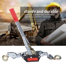 2 Ton Dual Gear Power Puller Heavy Duty 2 Hook Cable Puller Hand Winch Turfer