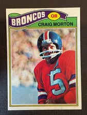 Craig Morton 1977 Topps Football Card #27 - Denver Broncos Quarterback