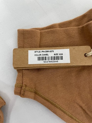 3 PACK SKIMS Tanga Cotton Blend Underwear Panties Camel Size XXS PN-CBR-0272 NWT - Picture 3 of 5
