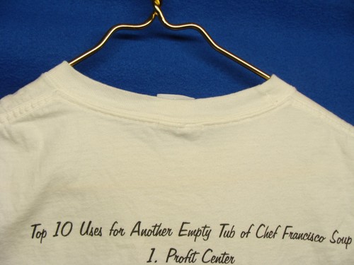 Chef Fransisco Soup Top 10 Uses Tee-Shirt Port and Co. Size Adult Large (LGG) - Imagen 10 de 15
