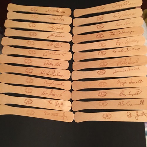 1990 Good Humor Big League Mini Baseball Bats with Autograph Facsimile, Lot 24